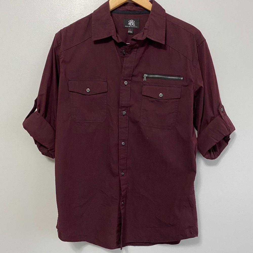 Mens Rock & Republic Casual Button Down